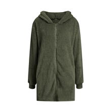 Load image into Gallery viewer, Women’s Long Fleece Full Zipper Sherpa Jacket