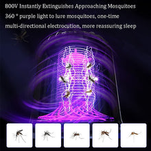 Load image into Gallery viewer, Rechargeable Solar Power Bug Zapper Mosquito Fly Killer LED Light