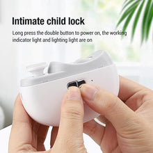 Load image into Gallery viewer, 2 in 1 Electric Automatic Nail Clipper Nail Clipper with Light