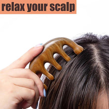 Load image into Gallery viewer, 2 Pack Wooden Hair Comb Scalp Massager Comb