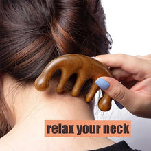 Load image into Gallery viewer, 2 Pack Wooden Hair Comb Scalp Massager Comb