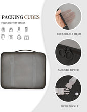Load image into Gallery viewer, 11 Pcs Suitcases Packing Cubes Travel Luggage Organizer Bag