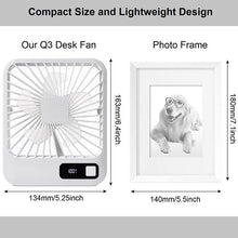 Load image into Gallery viewer, Mini Desk Fan Foldable Portable USB Rechargeable Desktop Fans