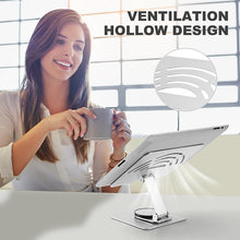 Load image into Gallery viewer, 360 Aluminum Alloy Rotating Base Adjustable Tablet Holder Tablet Stand