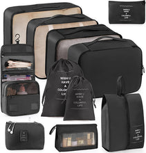 Load image into Gallery viewer, 11 Pcs Suitcases Packing Cubes Travel Luggage Organizer Bag