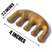 Load image into Gallery viewer, 2 Pack Wooden Hair Comb Scalp Massager Comb