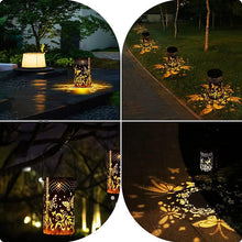 Load image into Gallery viewer, Solar Lanterns LED Light Outdoor Garden Hanging Butterfly Hollowed Out Light