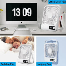 Load image into Gallery viewer, Mini Desk Fan Foldable Portable USB Rechargeable Desktop Fans