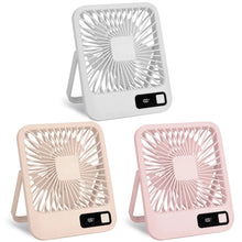 Load image into Gallery viewer, Mini Desk Fan Foldable Portable USB Rechargeable Desktop Fans