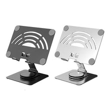 Load image into Gallery viewer, 360 Aluminum Alloy Rotating Base Adjustable Tablet Holder Tablet Stand