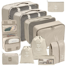 Load image into Gallery viewer, 11 Pcs Suitcases Packing Cubes Travel Luggage Organizer Bag