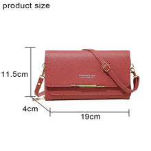 Load image into Gallery viewer, Women PU Leather Shoulder Bag Adjustable Strap Casual Crossbody Bag