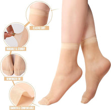 Load image into Gallery viewer, 20 Pairs Women Sheer Socks Thin Ankle Stocking Footies Silk Socks