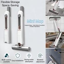 Load image into Gallery viewer, Portable Mini Mop Self-Squeeze Lazy Hand Wash Free Absorbent Mop with Sponge