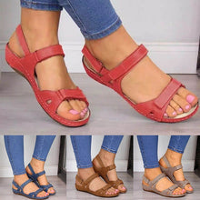 Load image into Gallery viewer, PU Leather Summer Open Toe Sandals