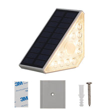 Load image into Gallery viewer, 2 Pcs Outdoor Garden Motion Sensor Solar Stair Lights Porch Step Lights