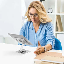 Load image into Gallery viewer, 360 Aluminum Alloy Rotating Base Adjustable Tablet Holder Tablet Stand