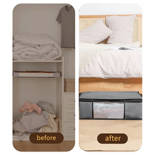 Load image into Gallery viewer, 3Pcs Large Underbed Clothes Storage Bags Zipped Organizer Wardrobe Boxes