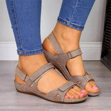 Load image into Gallery viewer, PU Leather Summer Open Toe Sandals