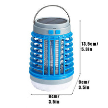 Load image into Gallery viewer, Rechargeable Solar Power Bug Zapper Mosquito Fly Killer LED Light