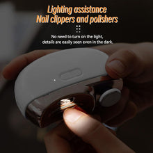 Load image into Gallery viewer, 2 in 1 Electric Automatic Nail Clipper Nail Clipper with Light