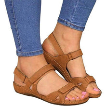 Load image into Gallery viewer, PU Leather Summer Open Toe Sandals