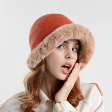 Load image into Gallery viewer, Womens Thickening Fluffy Bucket Hats Fleece Lined Fisherman Cap