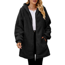 Load image into Gallery viewer, Women’s Long Fleece Full Zipper Sherpa Jacket
