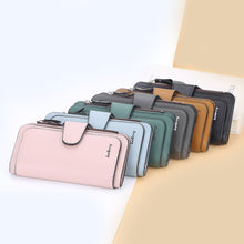 Load image into Gallery viewer, Women PU Leather 15 Card Holder Long Wallet