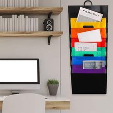 Load image into Gallery viewer, 6 Pocket Multicolor Hanging File Folder