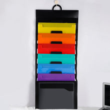 Load image into Gallery viewer, 6 Pocket Multicolor Hanging File Folder