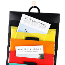 Load image into Gallery viewer, 6 Pocket Multicolor Hanging File Folder