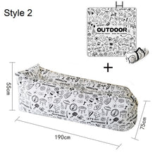 Load image into Gallery viewer, Inflatable Graffiti Printed Lazy Sofa