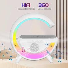 Load image into Gallery viewer, Wireless G Speaker Charger with Desk Lamp