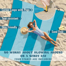 Load image into Gallery viewer, Beach Blanket Sandproof Waterproof Oversized Lightweight Durable Beach Mat