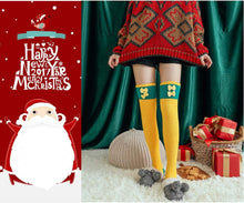 Load image into Gallery viewer, Over The Knee Coral Fleece Sleep Socks