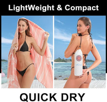 Load image into Gallery viewer, 2 Packs Cotton Turkish Beach Towels Quick Dry Sand Free Oversized Bath Pool Swim Towel