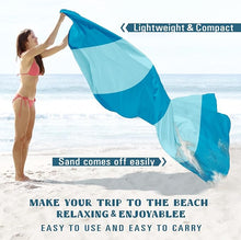 Load image into Gallery viewer, Beach Blanket Sandproof Waterproof Oversized Lightweight Durable Beach Mat