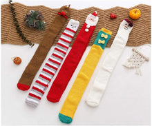 Load image into Gallery viewer, Over The Knee Coral Fleece Sleep Socks