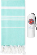 Load image into Gallery viewer, 2 Packs Cotton Turkish Beach Towels Quick Dry Sand Free Oversized Bath Pool Swim Towel