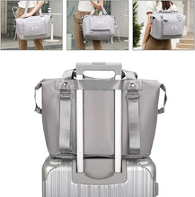 Load image into Gallery viewer, Expandable Travel Duffle Bag Large Overnight Bags Carry On Shoulder Gym Bags