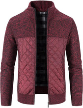 Load image into Gallery viewer, Mens Lightweight Color Block Stand Collar Zipper Puffer Jacket