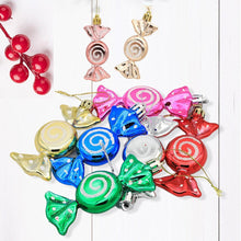 Load image into Gallery viewer, 6pcs/box Christmas Candy Pendant Xmas Tree Hanging Ornaments