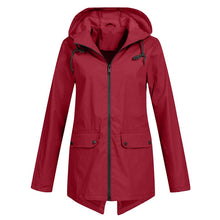 Load image into Gallery viewer, Women's Lightweight Breathable Rain Parka Windbreaker