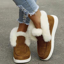 Load image into Gallery viewer, Women Fleece Warm Comfortable Ankle Boots
