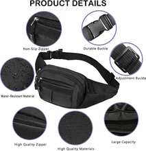 Load image into Gallery viewer, Bum Waist Bag Travel Holiday Money Belt Pouch