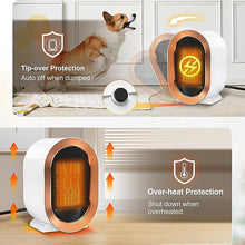 Load image into Gallery viewer, 1200W Energy Efficient Space Heaters For Indoor Use
