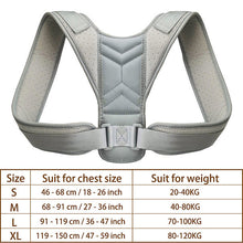 Load image into Gallery viewer, Adjustable Posture Corrector Belt