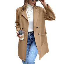 Load image into Gallery viewer, Women Mid Length Double Breasted Cardigan