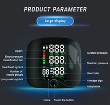Load image into Gallery viewer, Digital Wrist Blood Pressure Monitor